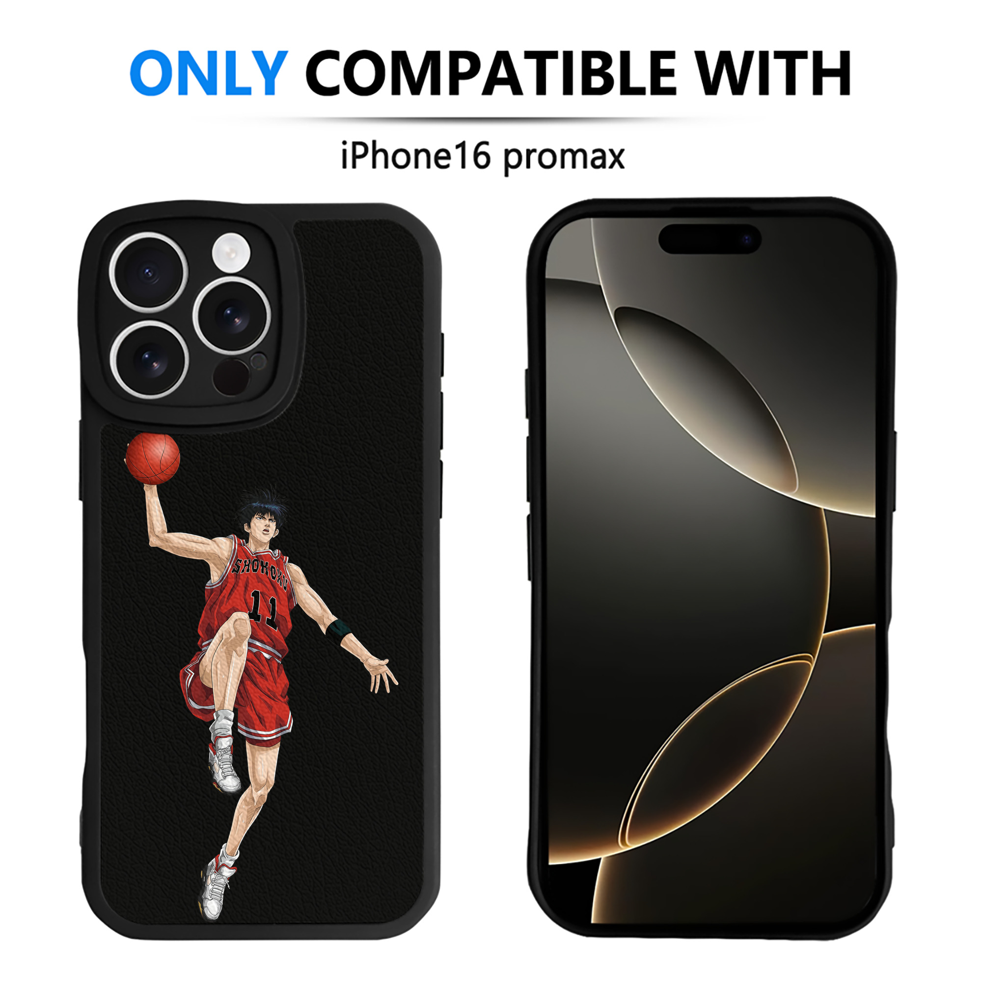 （画像用） SLAM DUNK／スラムダンク 【iPhone 16シリーズ対応】シリコンスマホケース（レザー調） 材質：シリコン